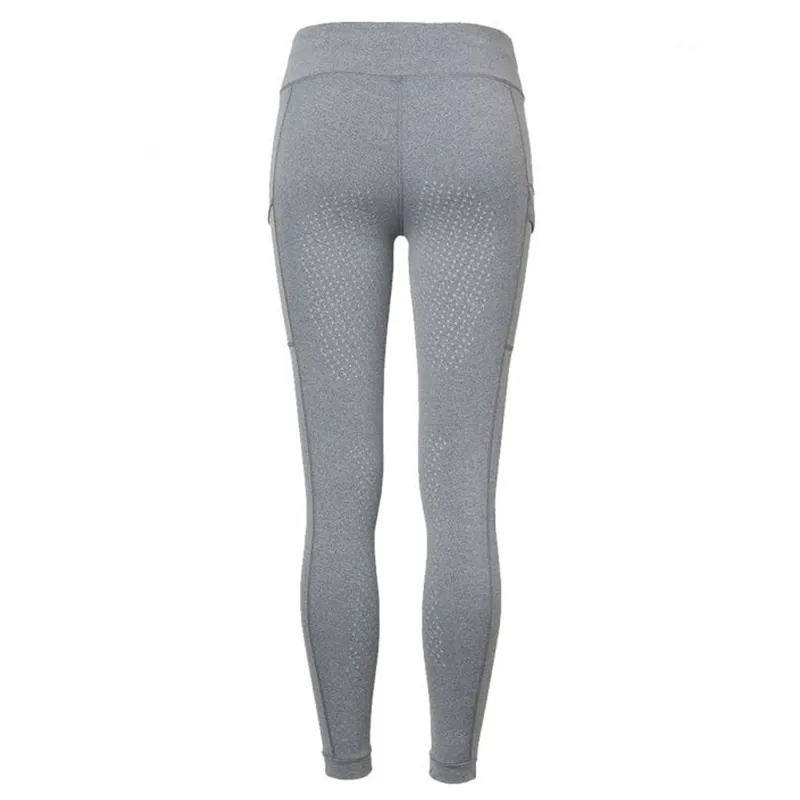 Mountain Horse Flora Tech Tights Grip Technology - Grey Melange-1